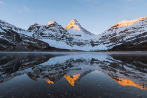Panoramic view of Mount Assiniboine, Great Divide, Canadian Rockies, Alberta, Canada Panoramic view of Mount Assiniboine, Great Divide, Canadian Rockies, Alberta, Canada